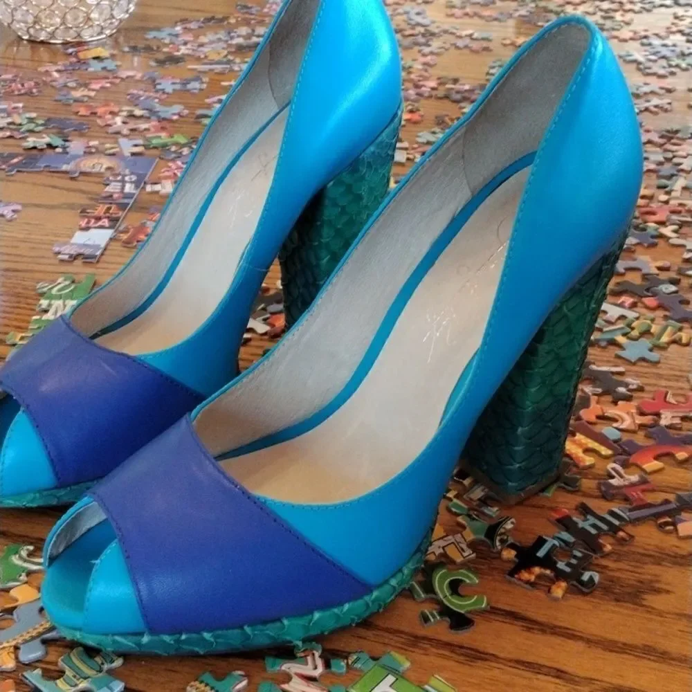 Shoes of Prey Colorblock Shoes Y2K